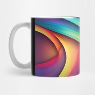 Abstract LGTB curved lines Mug